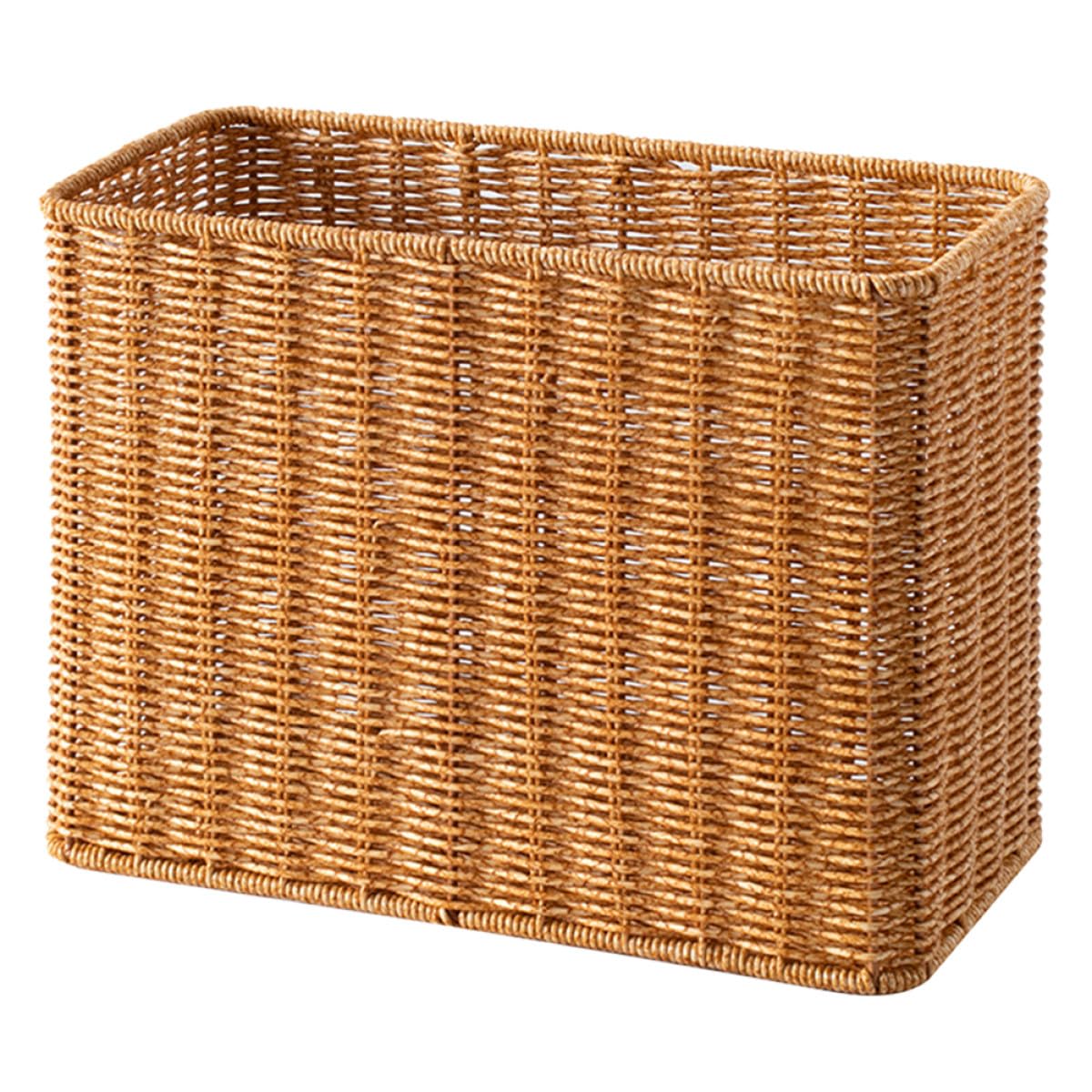 Cestino da Scrivania Alto in Plastica Resistente, Organizzatore Portaoggetti Grande per Ufficio e Casa, Contenitore Decorativo per Frutta e Articoli Vari