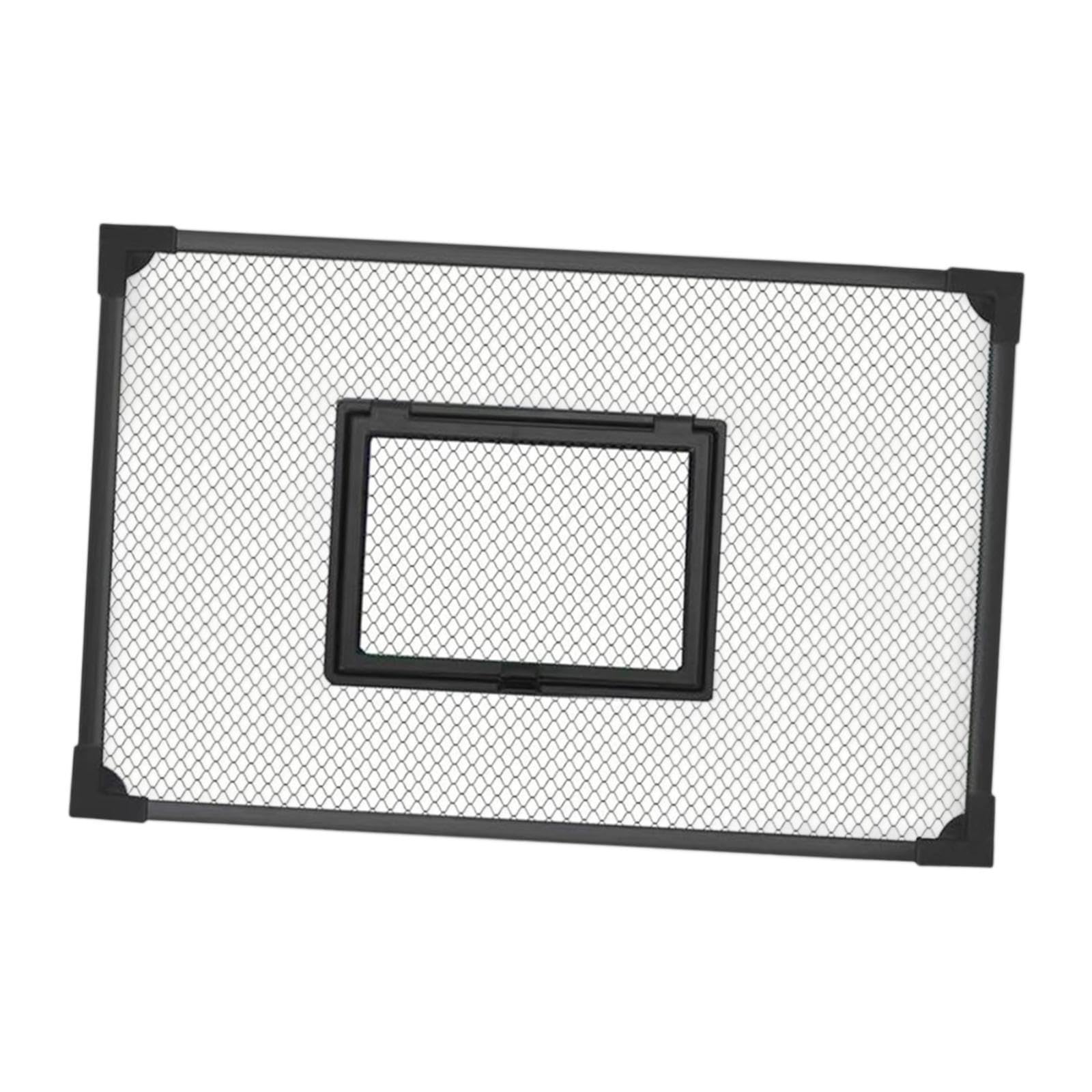 Fenteer Tank Top Cover Fish Tank Lid Protective Net Mesh Screen Self Assembly Anti Jumping Fish Net Rectangular Aquarium Lid DIY Aquarium Nets Easy to Set up Accessories,50x35cm