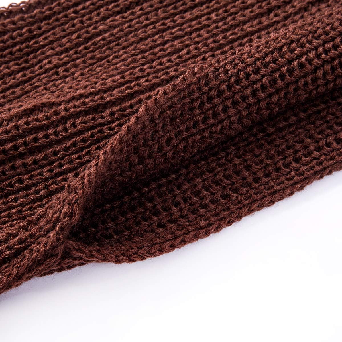 Women Autumn Winter Scarf Wrap Sweater Multi-Use Knitted wrap scarf with sleeves