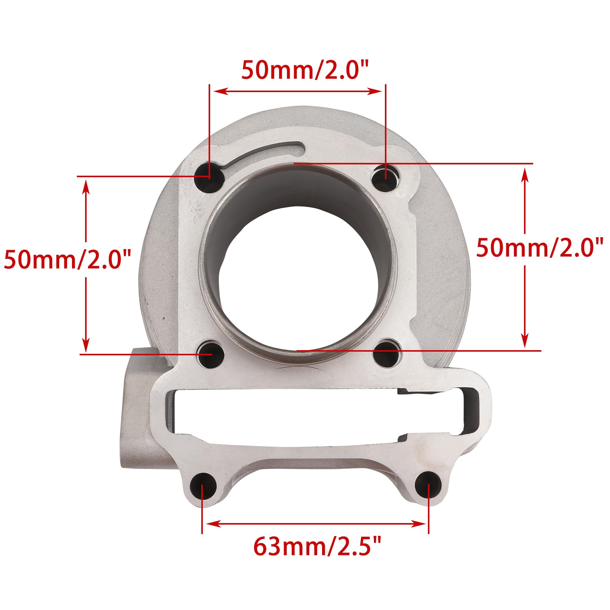 Kit Cylindre Complet 47mm Gros Alésage Pour Scooter GY6 50cc - Parfait Pour Taotao, ATV Et Moteurs 139QMA/139QMB
