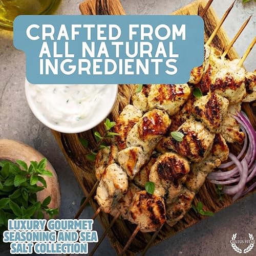 Miniatura 4 de Colección de condimentos gourmet de lujo, especias y sales marinas infundidas, sin OMG, 6 latas magnéticas, totalmente naturales, de origen