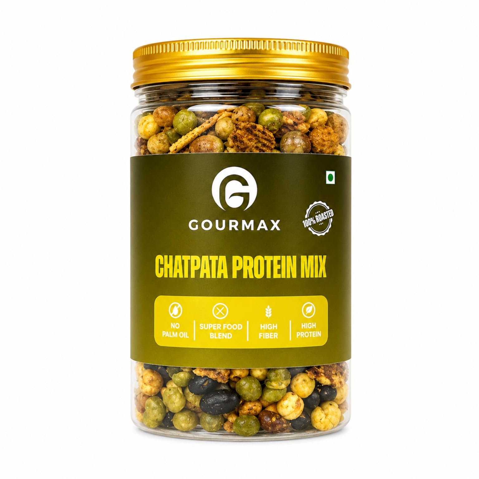 Gourmax Chatpata Protein Mix | 150g | Crunchy Roasted Soybean, Edamame & Black Bean Snack | Tangy Indian Spices, High Plant Protein & Fiber | Healthy Savory Snack for Any Time, Vegan, Gluten-Free-image-24