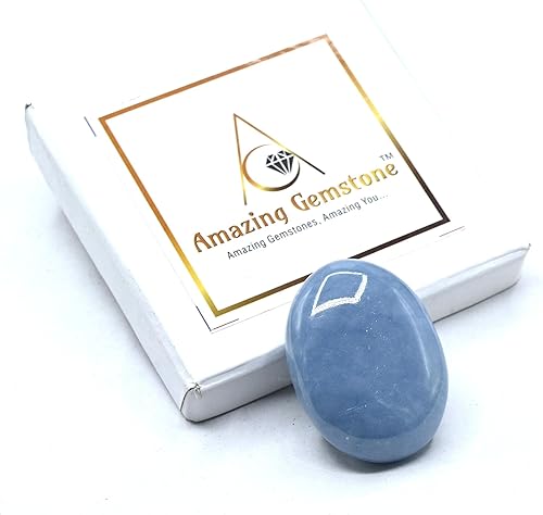 Miniatura 7 de Piedra de palma angelita, piedra de preocupación de masaje caliente para equilibrio natural de chakras corporales, curación de reiki y rejilla de