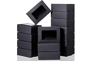 60 Pcs Black Soap Boxes for Homemade Soap Packaging