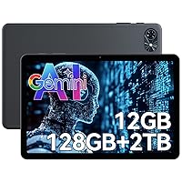 TABWEE T80 Android 15 Tablet 10 Pollici, 12GB RAM + 128GB ROM (TF 2TB)