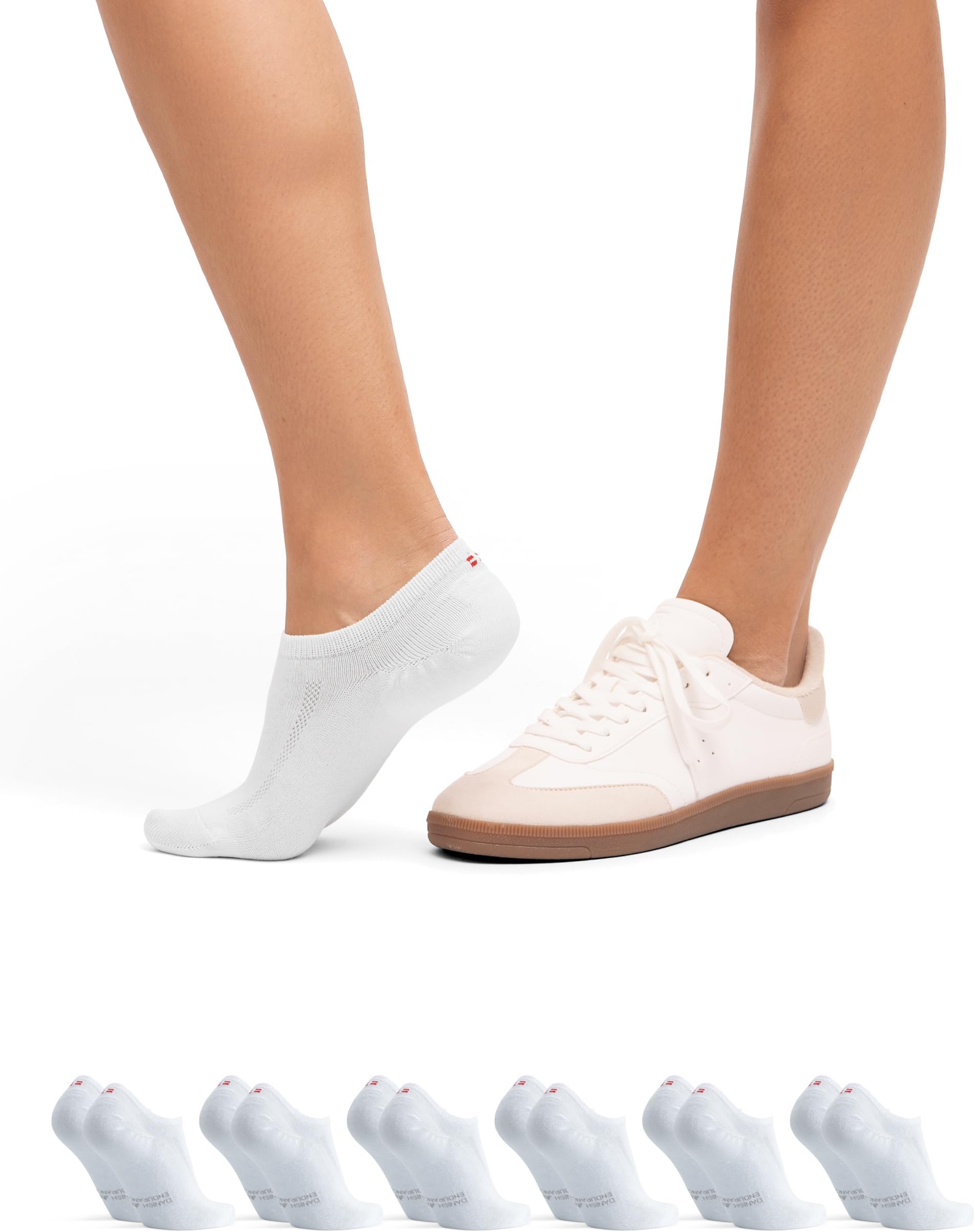 No Show Cotton Socks – Low Cut Liner & Sneaker Socks, No Slip, Silicone Heel for Women & Men