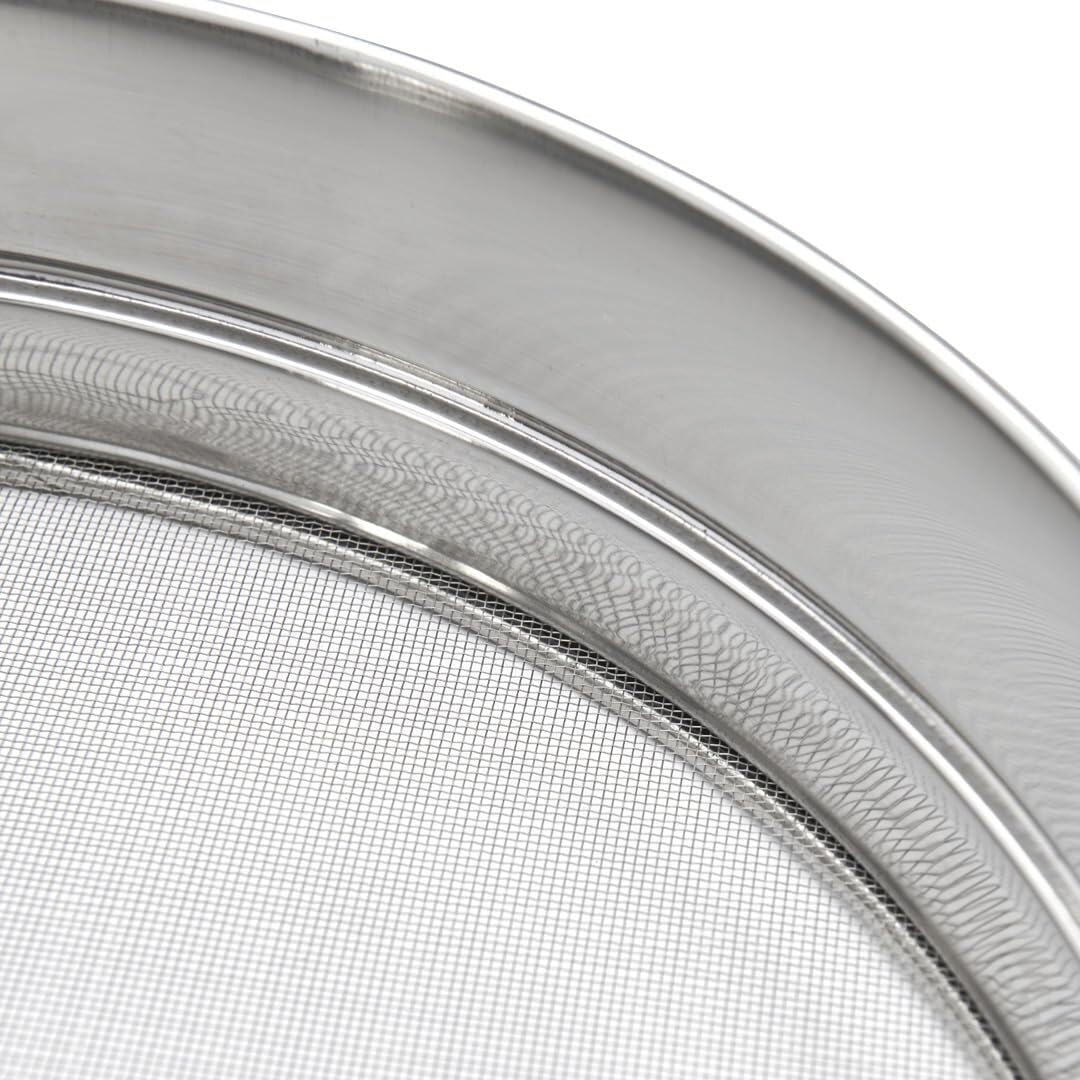 Tamis à Maille Fine (Ø 0,8 mm) - Diamètre 30 cm, Acier Inoxydable, Argent
