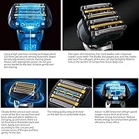 Vista 4 de Reemplazo externo de 6 cuchillas ES9600 actualizado 2023 para LAMDASH ES-LS5A-K Panasonic ES9600