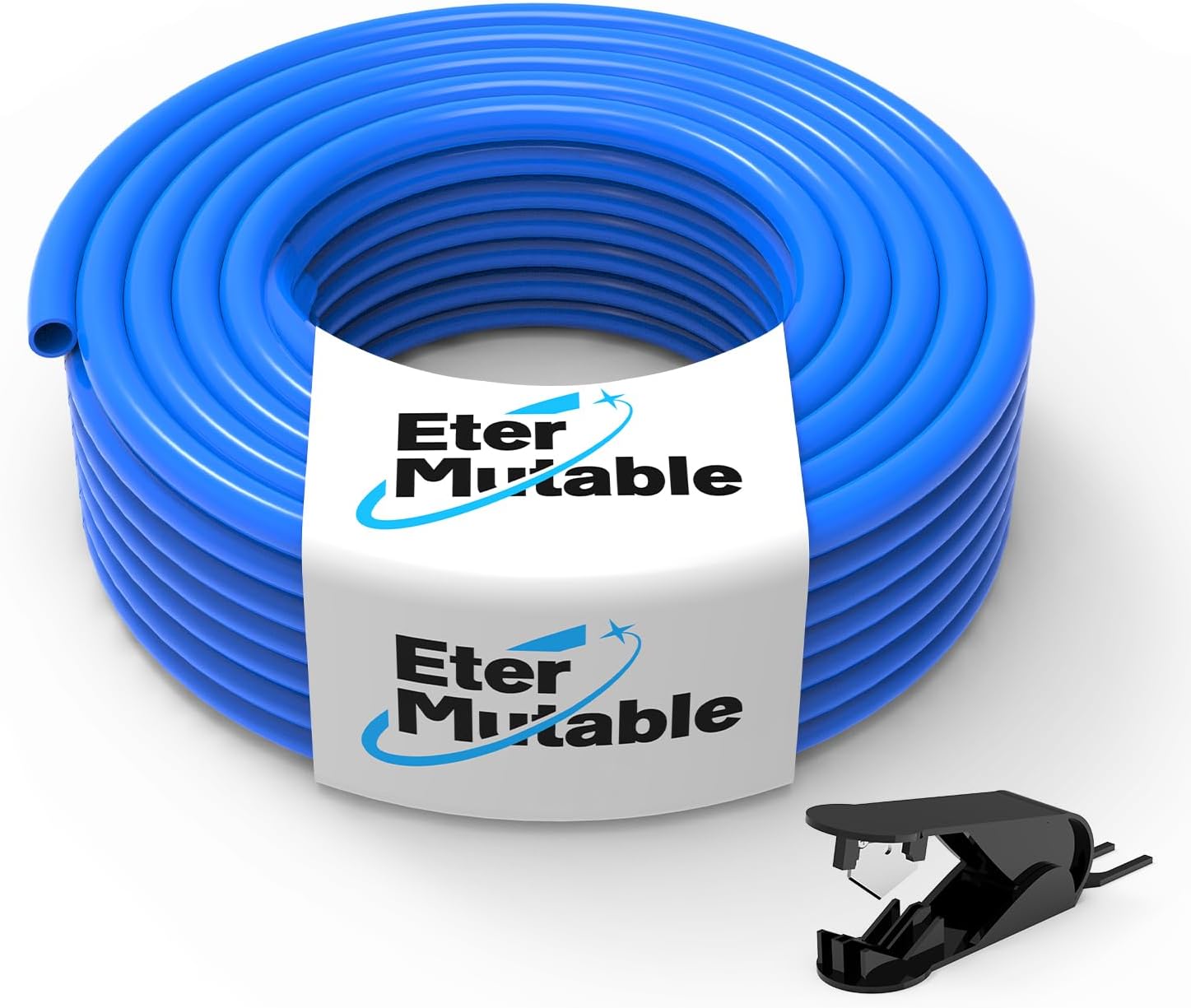 1/2 Inch OD Blue Polyurethane PU Pneumatic Air Hose Tubing 98.4 Feet/30Meter Air Brake Line Tubing Compressed Accessories