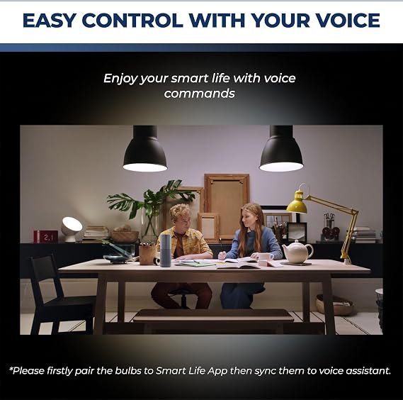 Lightinginside Smart Bulbs Compatible with Alexa/Google Home/SmartLife, 1PC