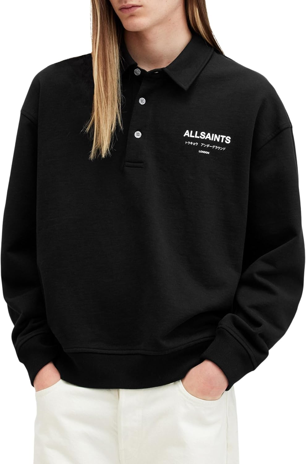 AllSaints mens Underground Polo