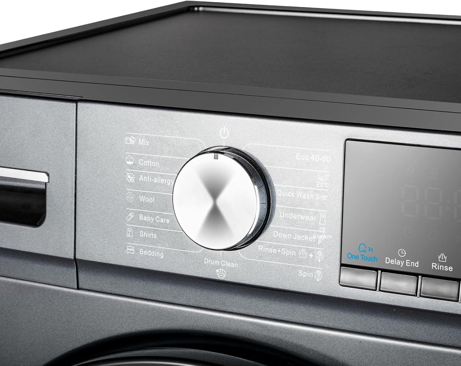 Lavatrice compatta CHiQ CFL100-14586IM3XB - 10 kg - 1400 RPM - Lavaggio a vapore e lavaggio rapido - Classe energetica B Lavatrice compatta CHiQ CFL100-14586IM3XB - 10 kg - 1400 RPM - Lavaggio a vapore e lavaggio rapido - Classe energetica B