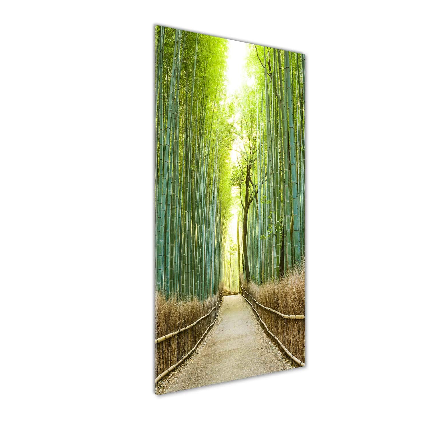 Tableaux pour la mur Tulup forêt de bambous en verre acrylique 50x125 cm