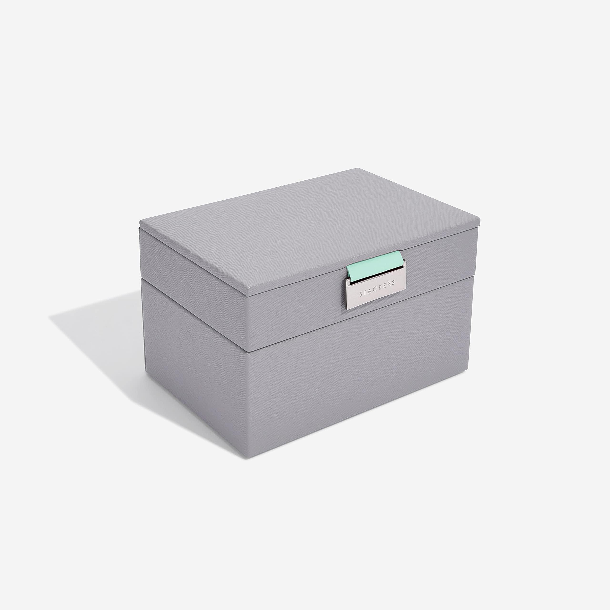 Stackers Mini-boîte à Bijoux Blanche Et Or Rose