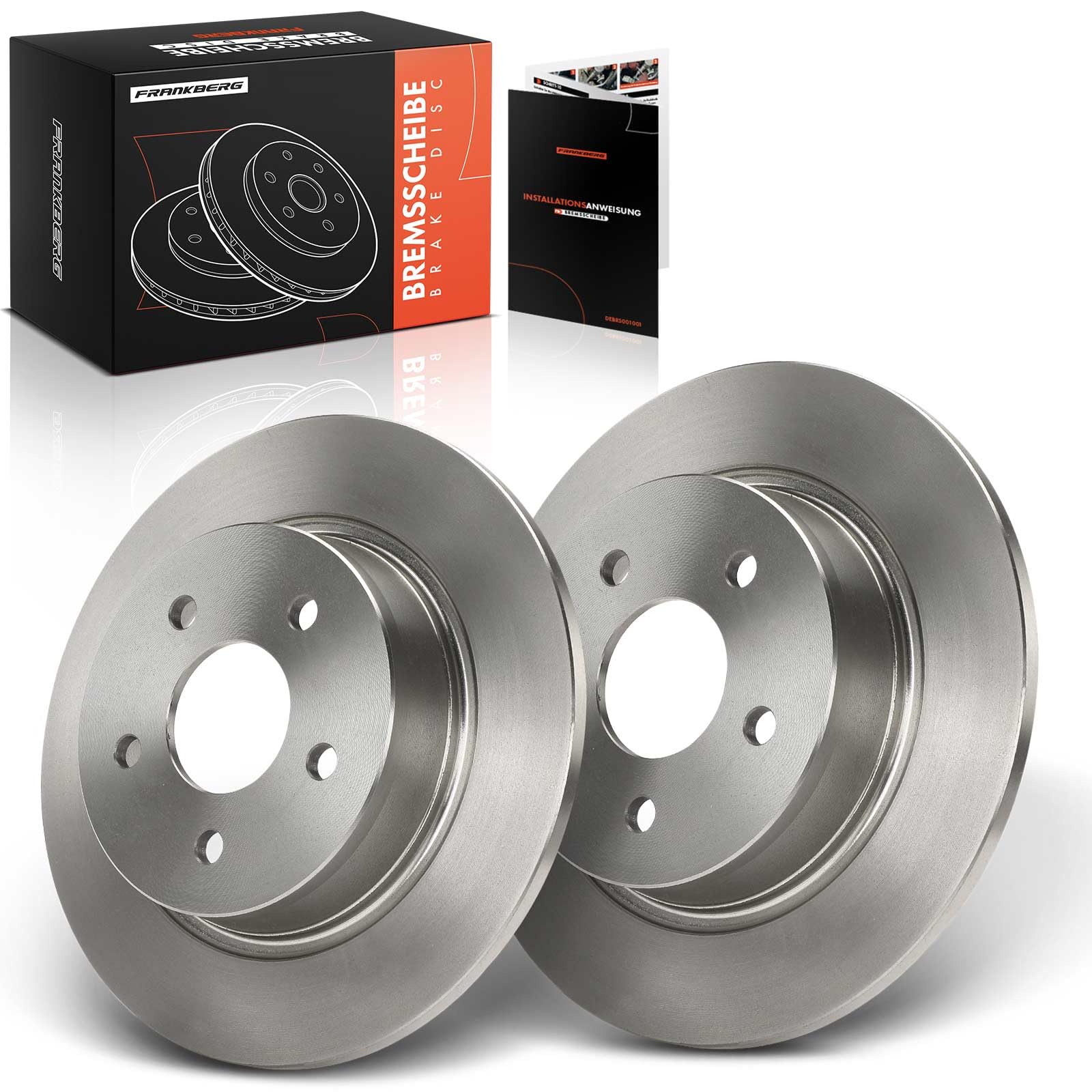 Frankberg 2 dischi freno posteriori pieni ⌀280mm 1829615 | Compatibile con: Grand C-Max DXA/CB7 DXA/CEU, C-Max II DXA/CB7 DXA/CEU, Transit Connect MPV, C-Max II Van