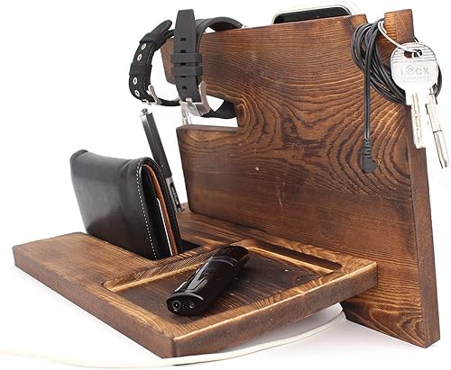 Miniatura 4 de KU-DaYi Love You More - Estación de acoplamiento de escritorio de madera, regalos de amor para parejas, San Valentín, boda, aniversario, cumpleaños,