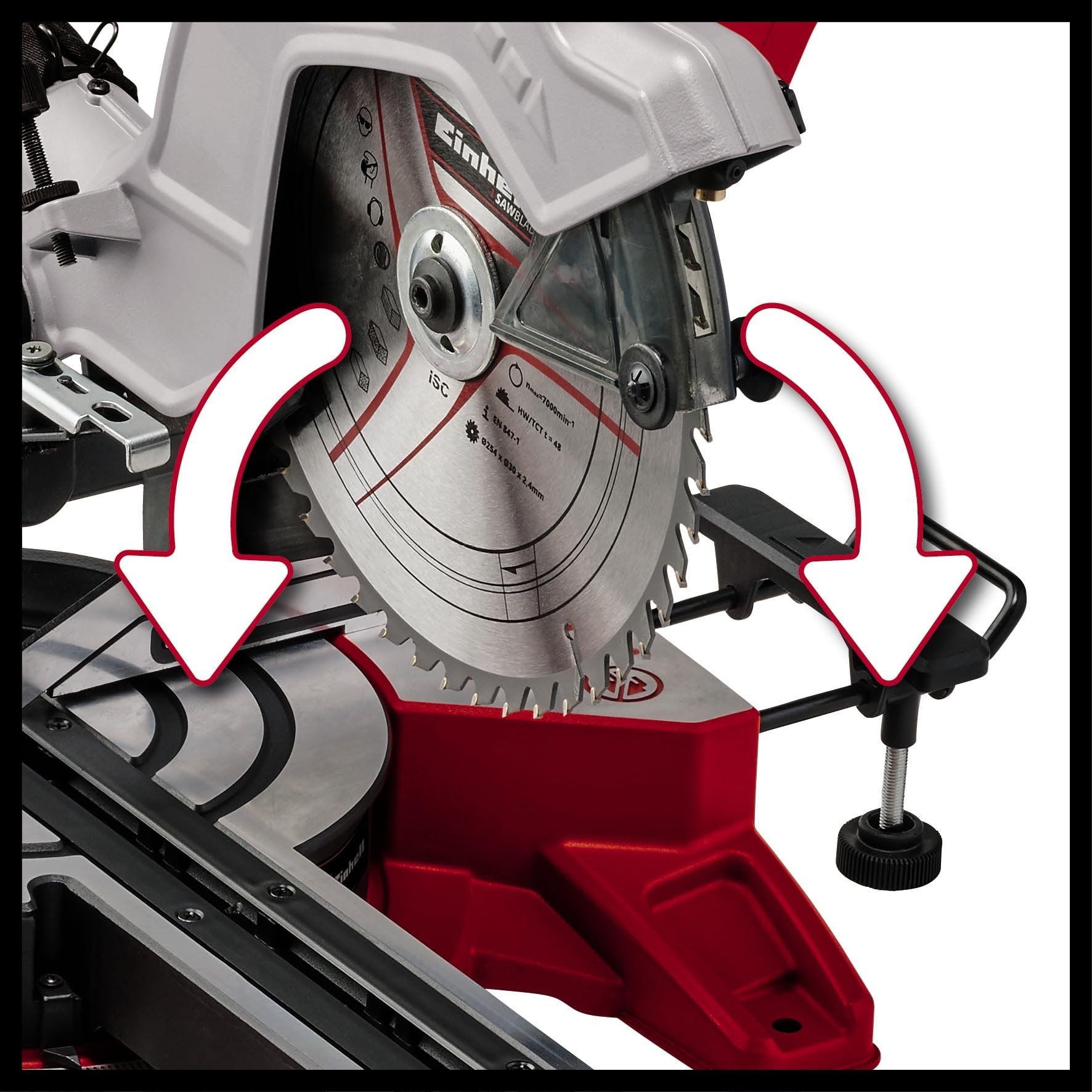 Einhell Scie à onglet radiale TE-SM 10 L Dual (2 100 W, lame de 254 mm, largeur de coupe 305 mm, profondeur de coupe 85 mm)