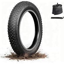 Fat Tire Electric Bike Tires 20/26x4.0 1/2-Pack All Terrain Puncture Proof Ebike Tires with Deep Tread, Wear-Resistant for Snow/Sand/Beach/Off-Road