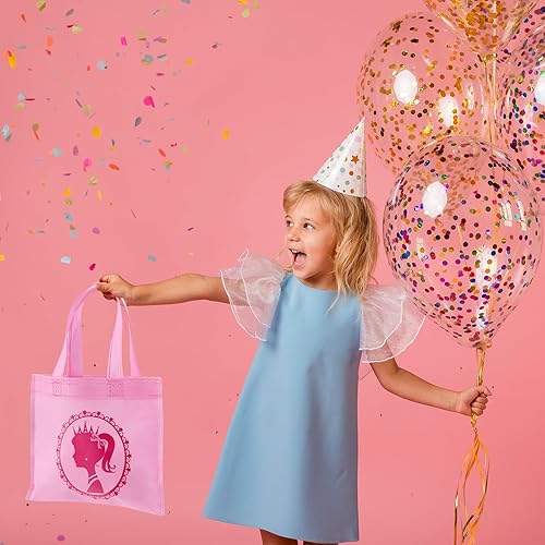 Miniatura 5 de XUWAIDSGN 24 bolsas de regalos de princesa para niñas, bolsas de regalo de fiesta, lindas bolsas de golosinas de color rojo rosa, bolsas de