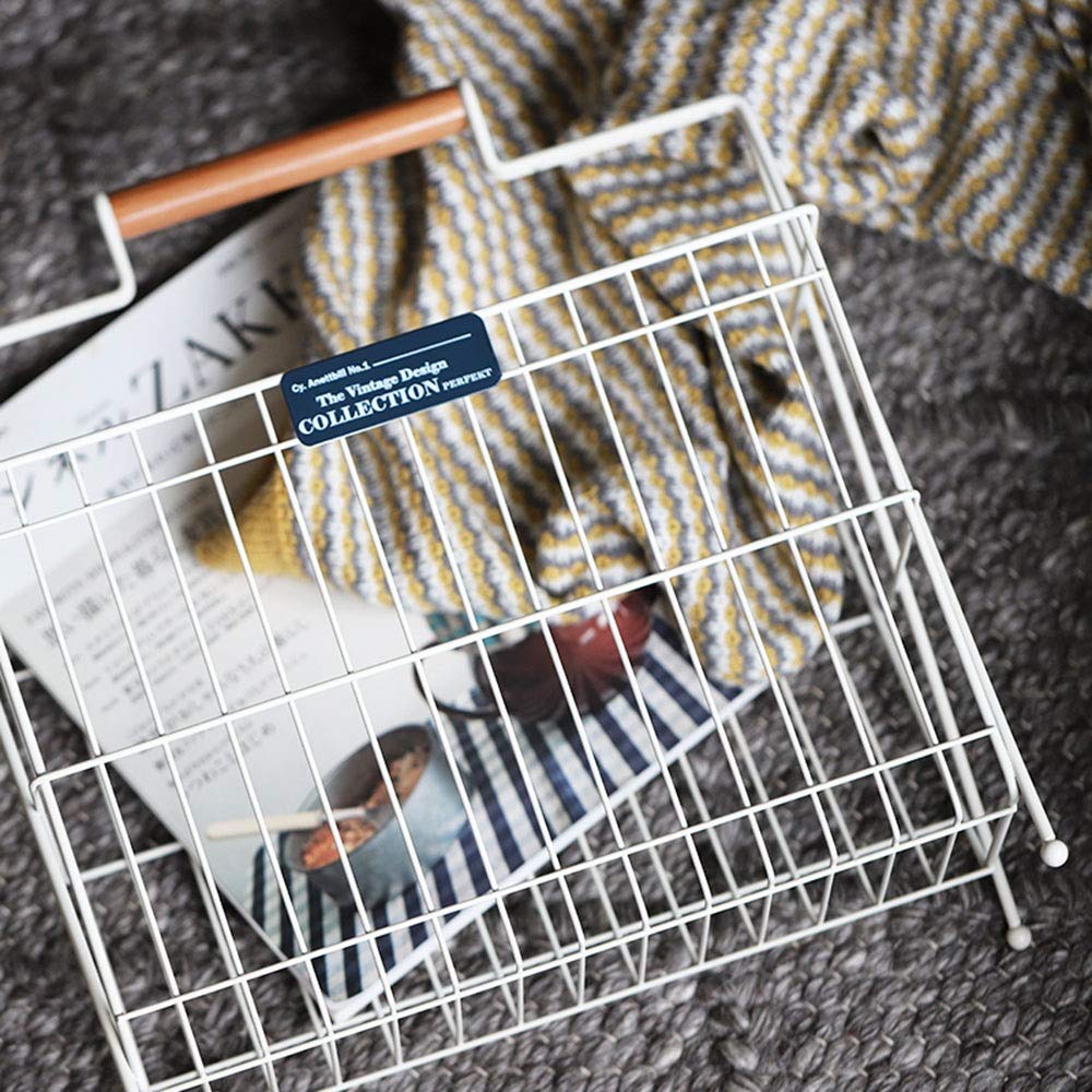 Portariviste Rivista Metal Cestello Portaoggetti File Desktop Organizer Eye-Catching Decorazione per Interni Ministero degli Interni per Volantini Lettere Block Notes e Mappe