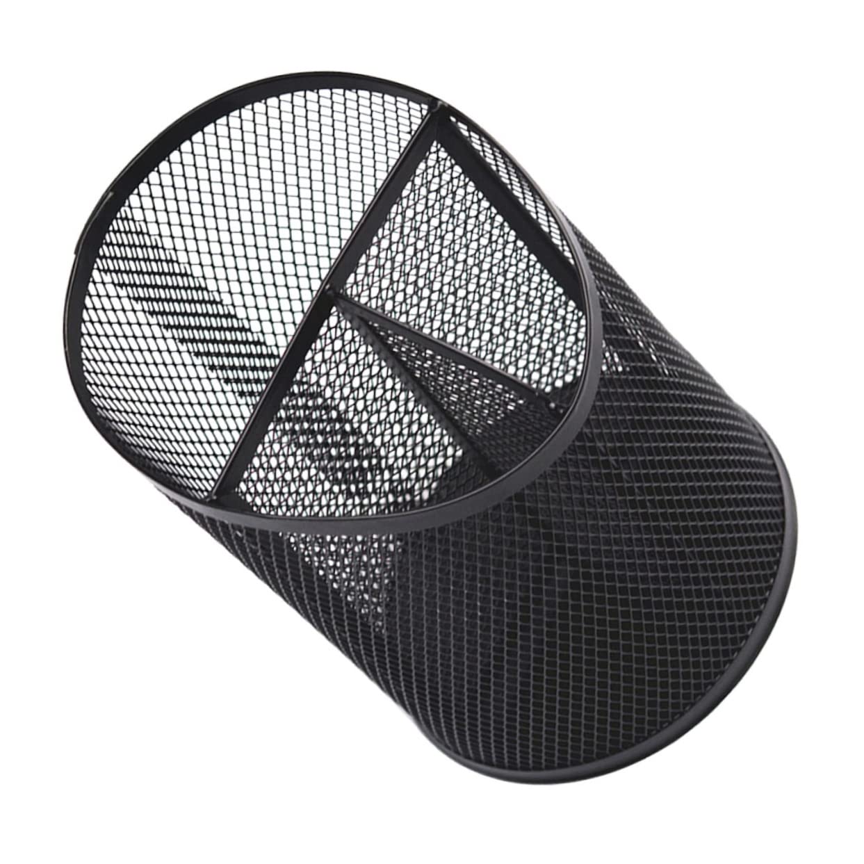 VILLCASE 3piezas Portalápices De Metal Negro Para Escritorio Organizador De Lápices y Bolígrafos Contenedor Decorativo y Para y