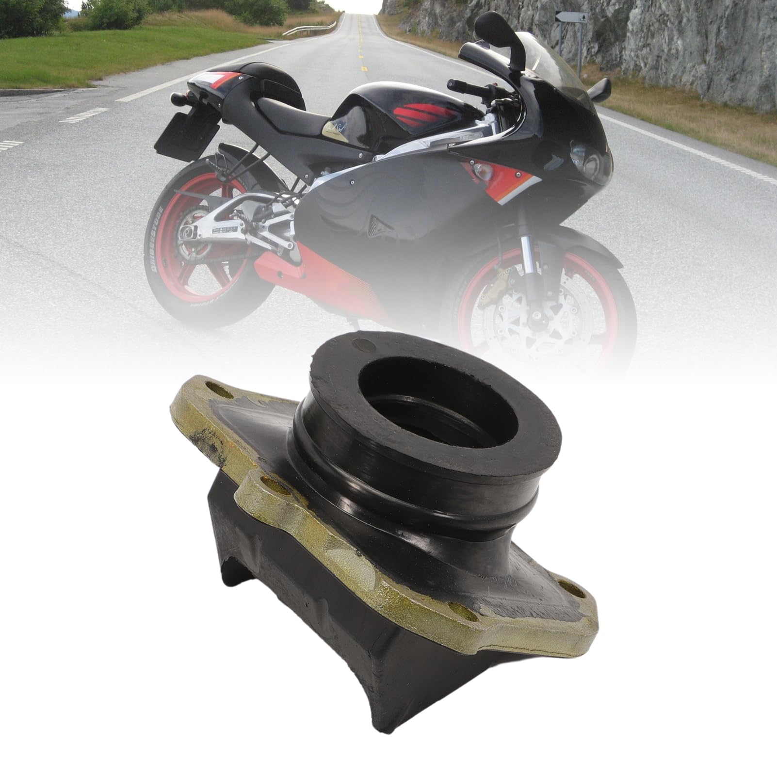 Aspirazione per RS125 2003-2004, RX125 1995-2010 Collettore di aspirazione in gomma per 28 34 mm Dellorto carburatore