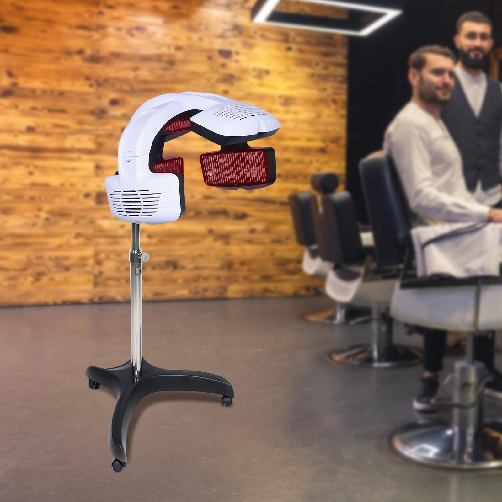Trockenhauben für Haare, 220V 800W 5 Kopf Infrarot Friseur Trockenhaube mit Standfuß, Haartrockenhaube für Gestreifter Dauerwelle, Entfärbung, Färben, Pflege und Trocknen