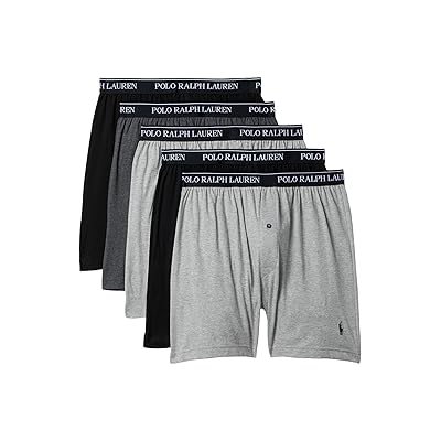 Polo Ralph Lauren 5 Pack Classic Fit Cotton Knit Boxers Men