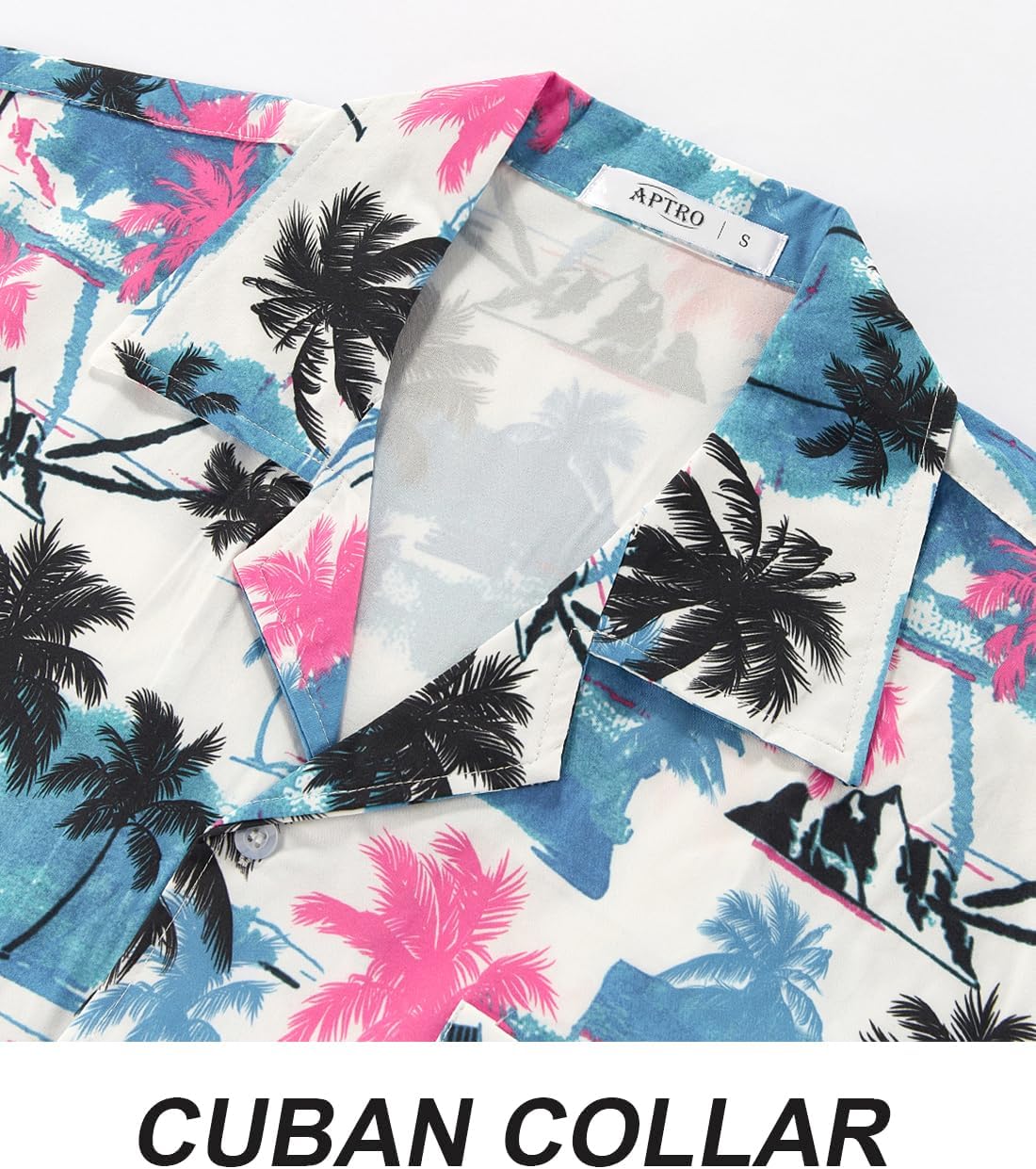 APTRO Men's Hawaiian Shirt Short Sleeve Summer Beach Tropical Button Down Shirt - Image 4
