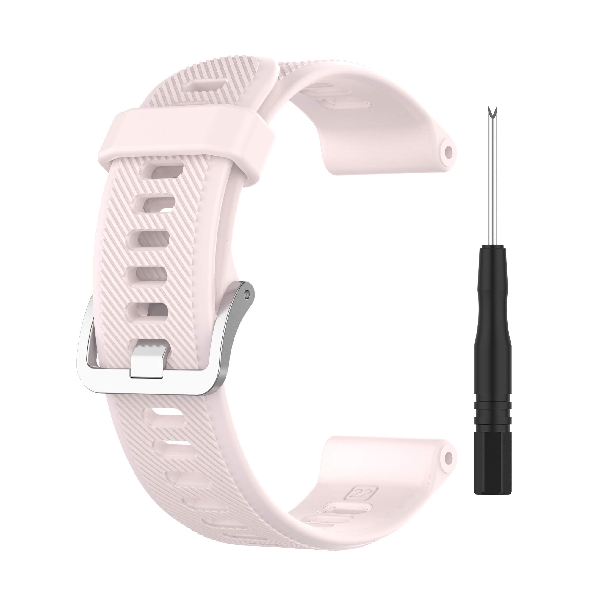Watch Strap with Tool Compatible for Garmin Forerunner 745,Sport Watchband Soft Silicone Watch Band Wrist Strap, Replacement Bracelet Wristband Wrist Strap for Garmin Forerunner 745 Watch (pink)