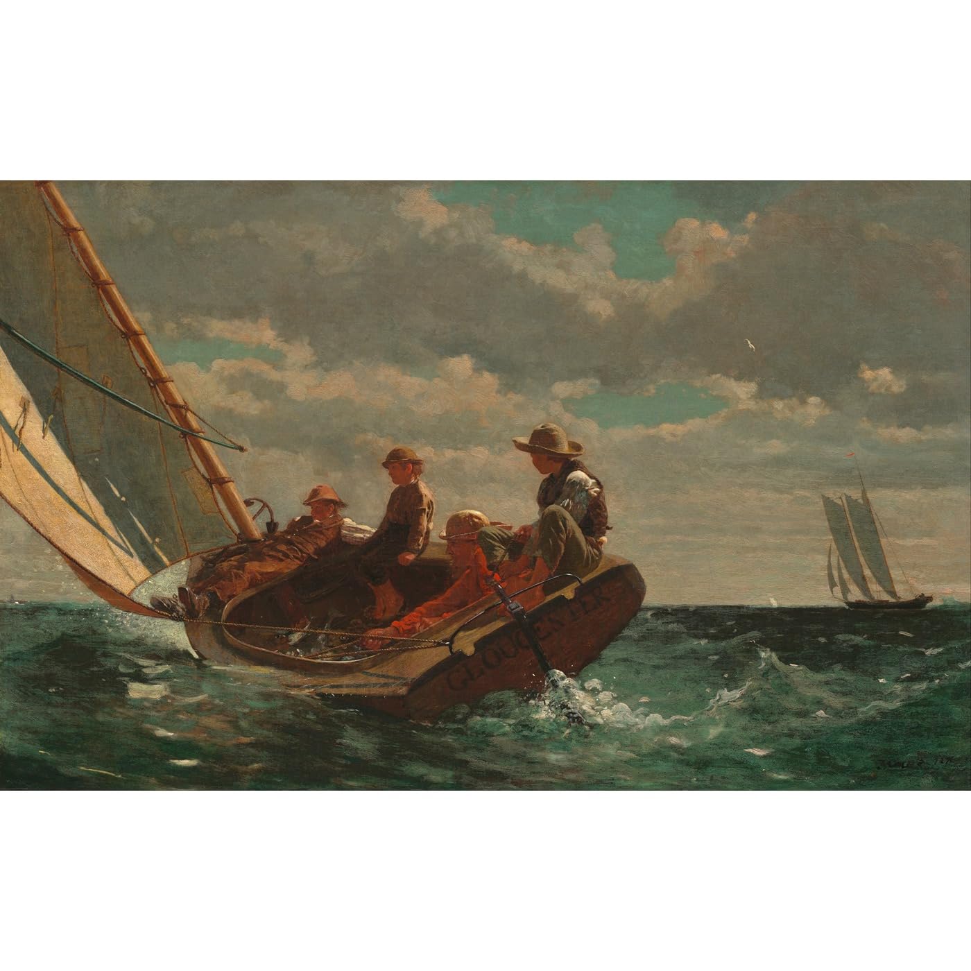 Reproduction Winslow Homer Breezing Up grand format sur toile - 2