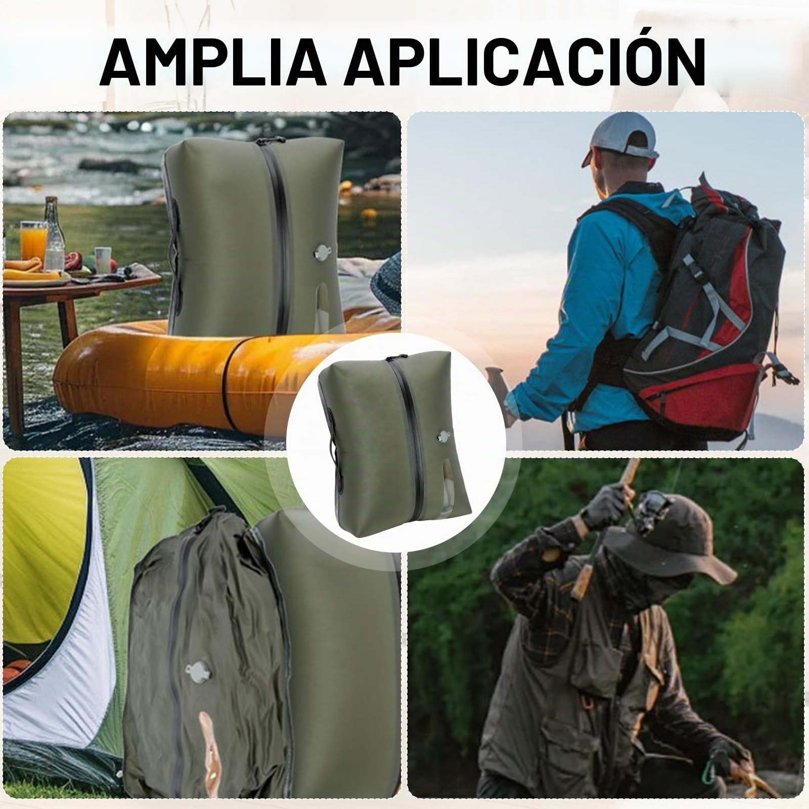 Bolsas de vacío para ropa, 20 l, juego de 2 unidades con bomba recargable de 1200 mAh, bolsas de compresión de TPU herméticas reutilizables con válvula y cremallera impermeable para maleta y mochila