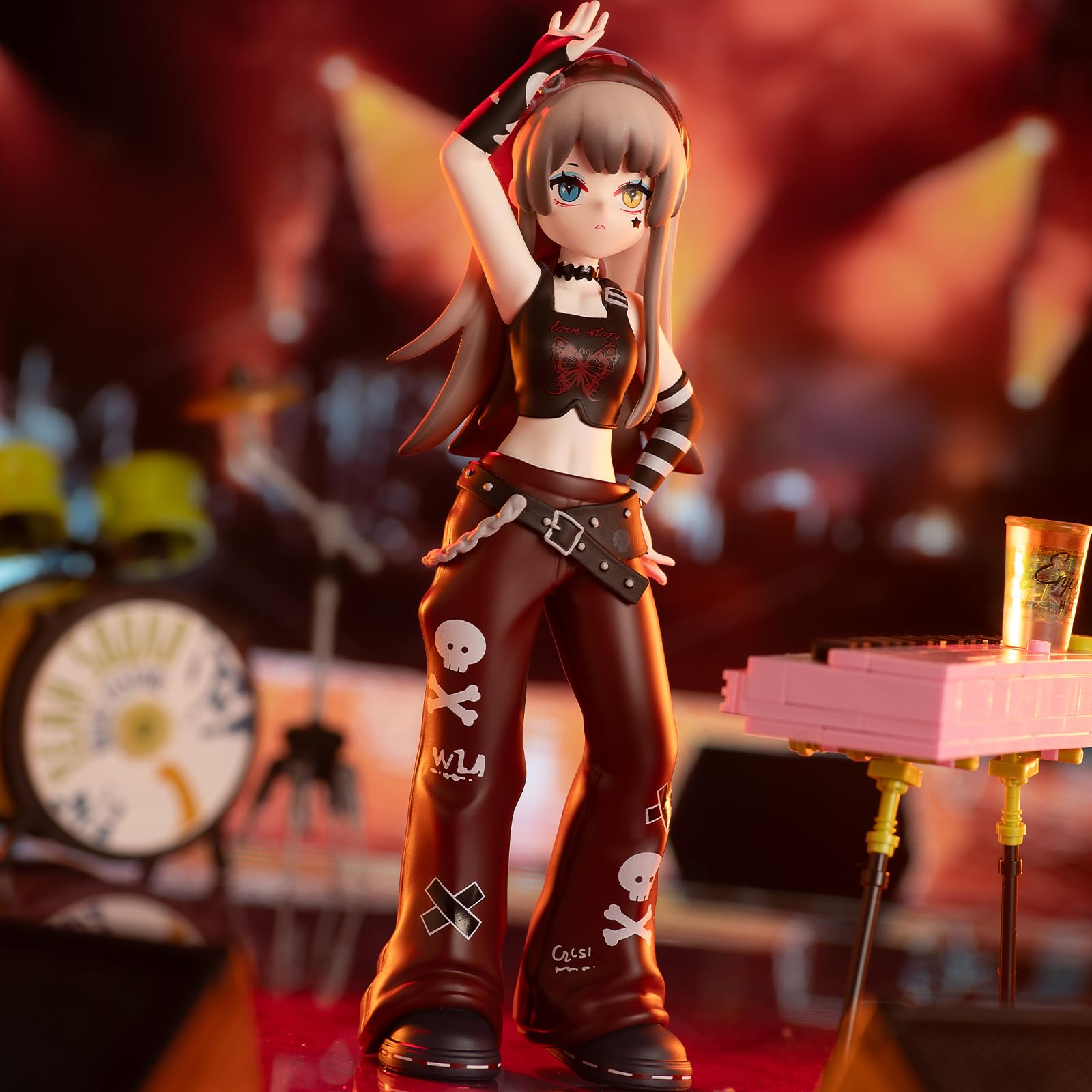 CALEMBOU Anime Blind Box, 6-inch Cute Girl Group Singing Stage Series Blind Box Figure, Collectable PVC Figure for Birthday Gifts (): Haee Girls Singing Stage 1pc