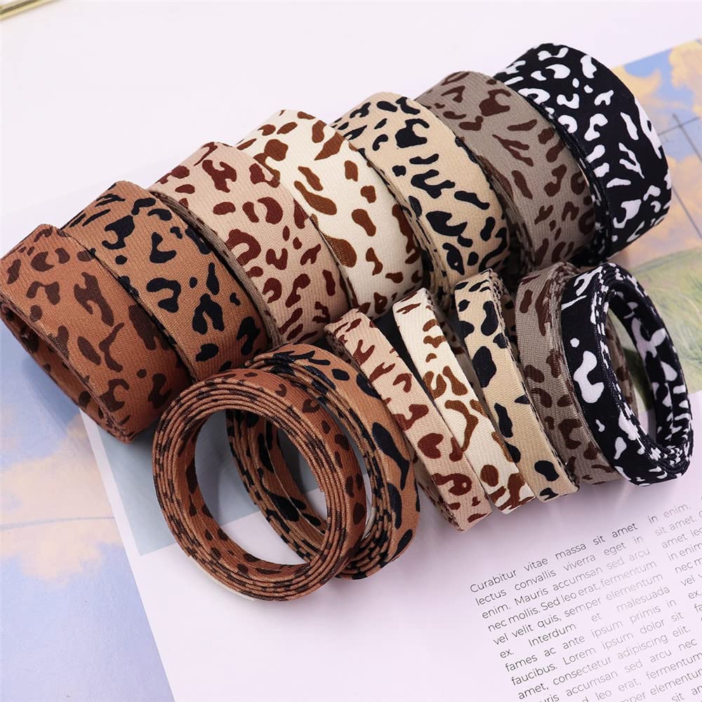 Samtband Mit Drahtrand, Leopardenmuster, 6,3 Cm Breit, 9,1 M Lang – Für Deko, Schleifen & Basteln
