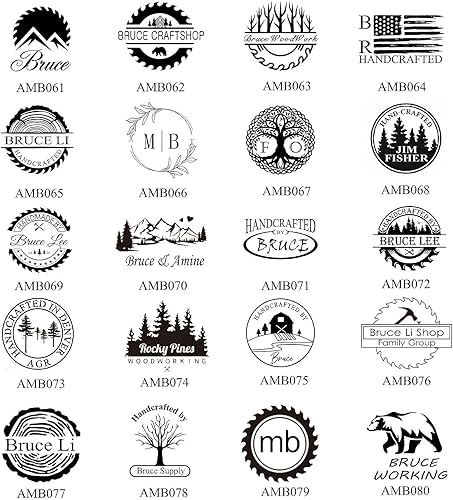 Miniatura 8 de Hierro de marca para madera, hierro de marca personalizado para madera, cuero, sello de marca para carpintería, hecho a mano por diseño (1.5 x 1.5