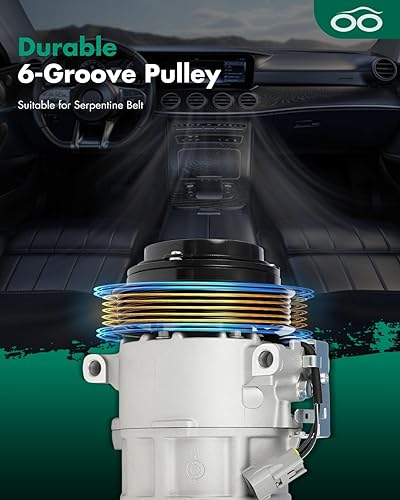Vista 402 de SCITOO Bomba de compresor de CA 1999-2005 para S-uzuki Grand Vitara 2.5L 1995-1998 para S-uzuki Esteem 1999-2001 para S-uzuki Vitara 1.6L