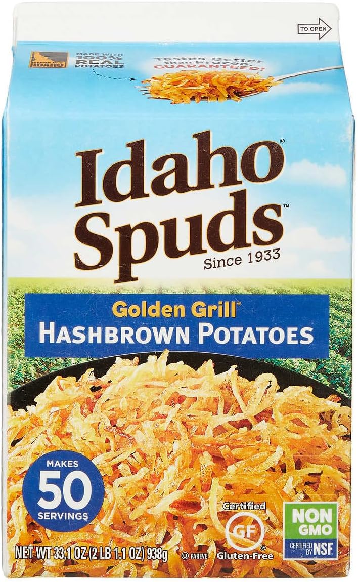 Idaho Spuds Premium Hashbrown Potatoes, Made from 100