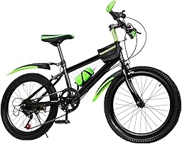 Fahrrad 20 Zoll, 7 Gang Kinderfahrräd für Jungen und Mädchen, Mountainbike mit Schutzblech, Kohlenstoffstahl Mountainbike Von 8-13 Jahren, Tragfähigkeit 85kg