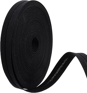 Nogeqi 1/2 Inch Black Bias Tape for Sewing,10 Yards Black Double Fold Bias Tape,Binding Tapes Hemming Tapes for DIY Garment Sewing, Seaming, Piping, Quilting