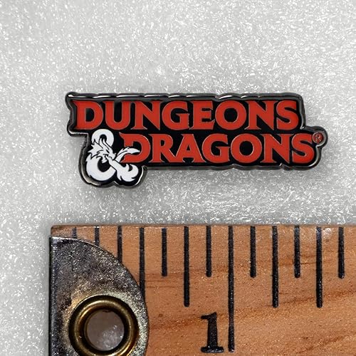 Miniatura 3 de Ata-Boy Dungeons & Dragons D&D, pines esmaltados con logotipo DND para mochilas, regalos y mercancía de Calabozos y Dragones, Aluminio, Sin gemas.