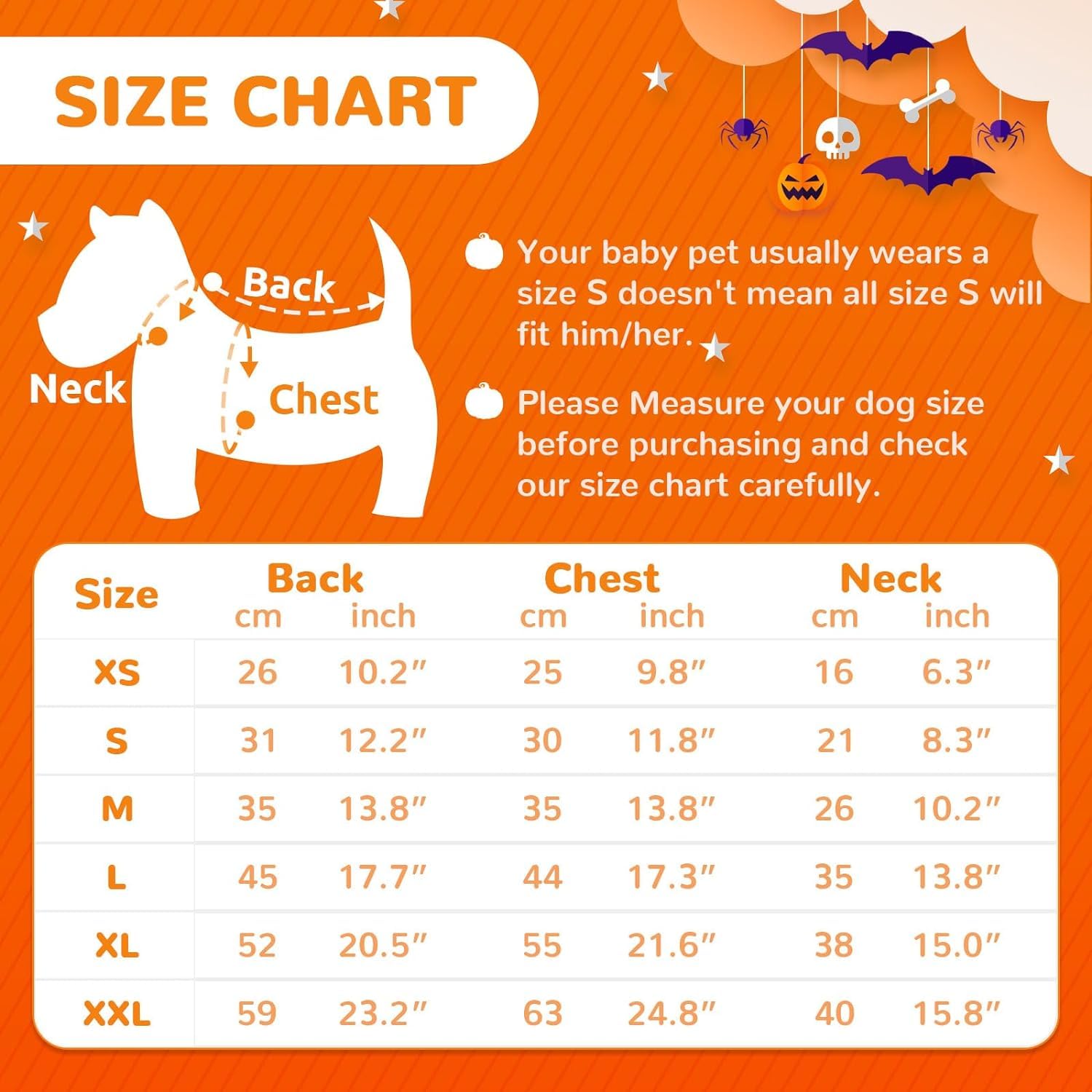 PETCARE Halloween Pet Dog Sweater Pumpkin Striped Knit Jumper Clothes For Dogs Pets Costume Holiday Party for Cat and Puppy(Striped,L) - Image 2