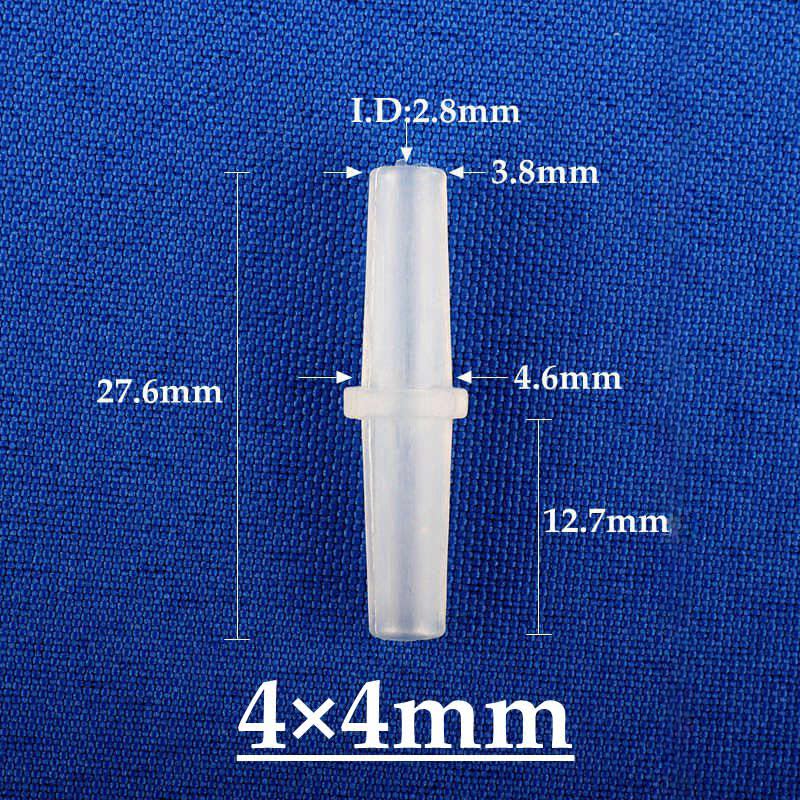 5 piezas de conectores de púas de PE de grado alimenticio de 3 a 14 mm for acuario, tanque de peces, bomba de aire, manguera, conector de acoplamiento igual for tubería de agua blanda(4mm Flat,200pcs)