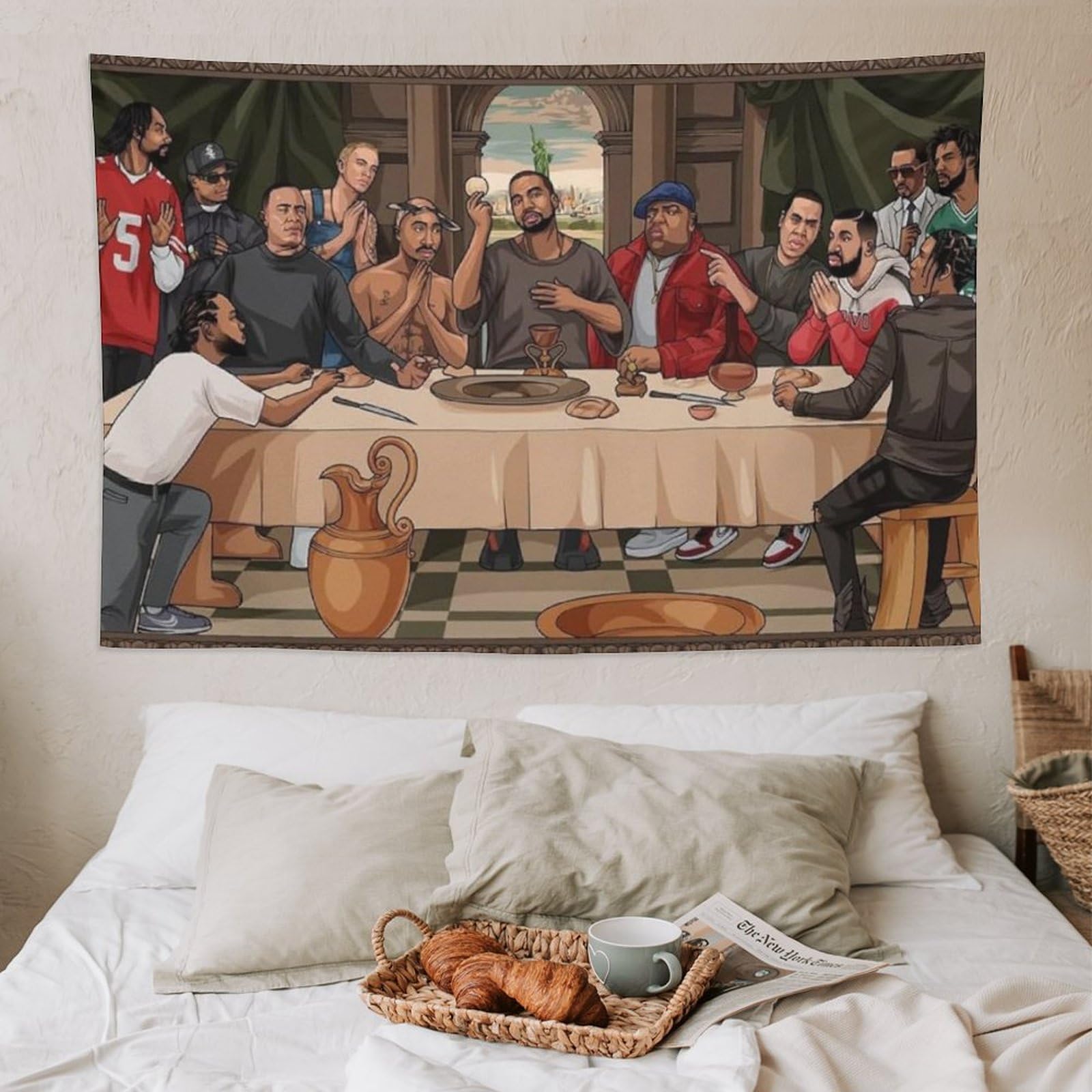 Poster da parete con stampa di cantante rap hip hop con stelle (33), decorazione artistica da parete per camera da letto e soggiorno, 152,4 x 228,6 cm