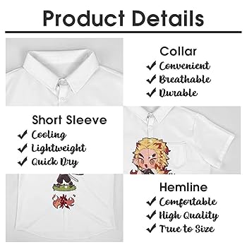 Amazon.co.jp: シャツ メンズ 鬼滅の刃 煉獄杏寿郎 アロハシャツ