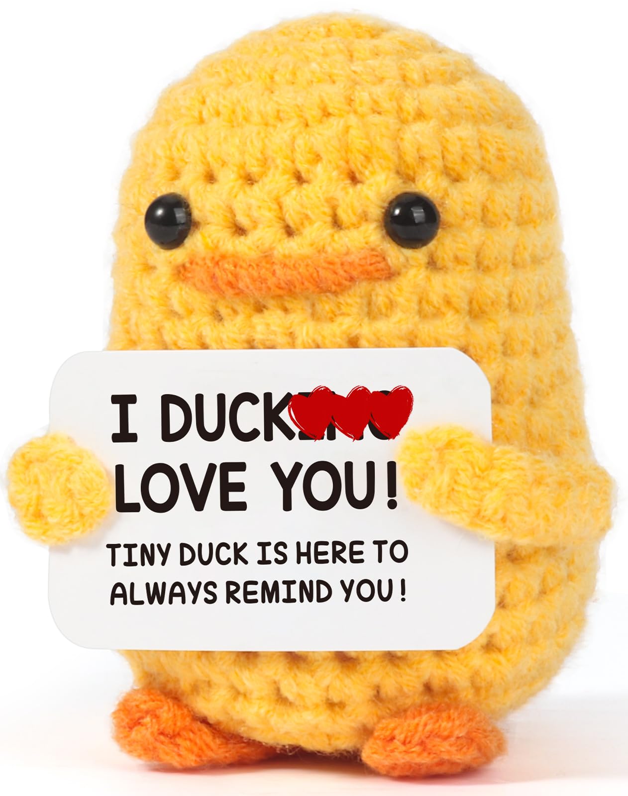 MBL Valentines Day for Him Her - Funny Valentine's Valentine Galentines Day for Women Men Girlfriend Boyfriend, Romantic Anniversary Crochet Duck, Gifts for Wife Husband Birthday Wedding Engagement