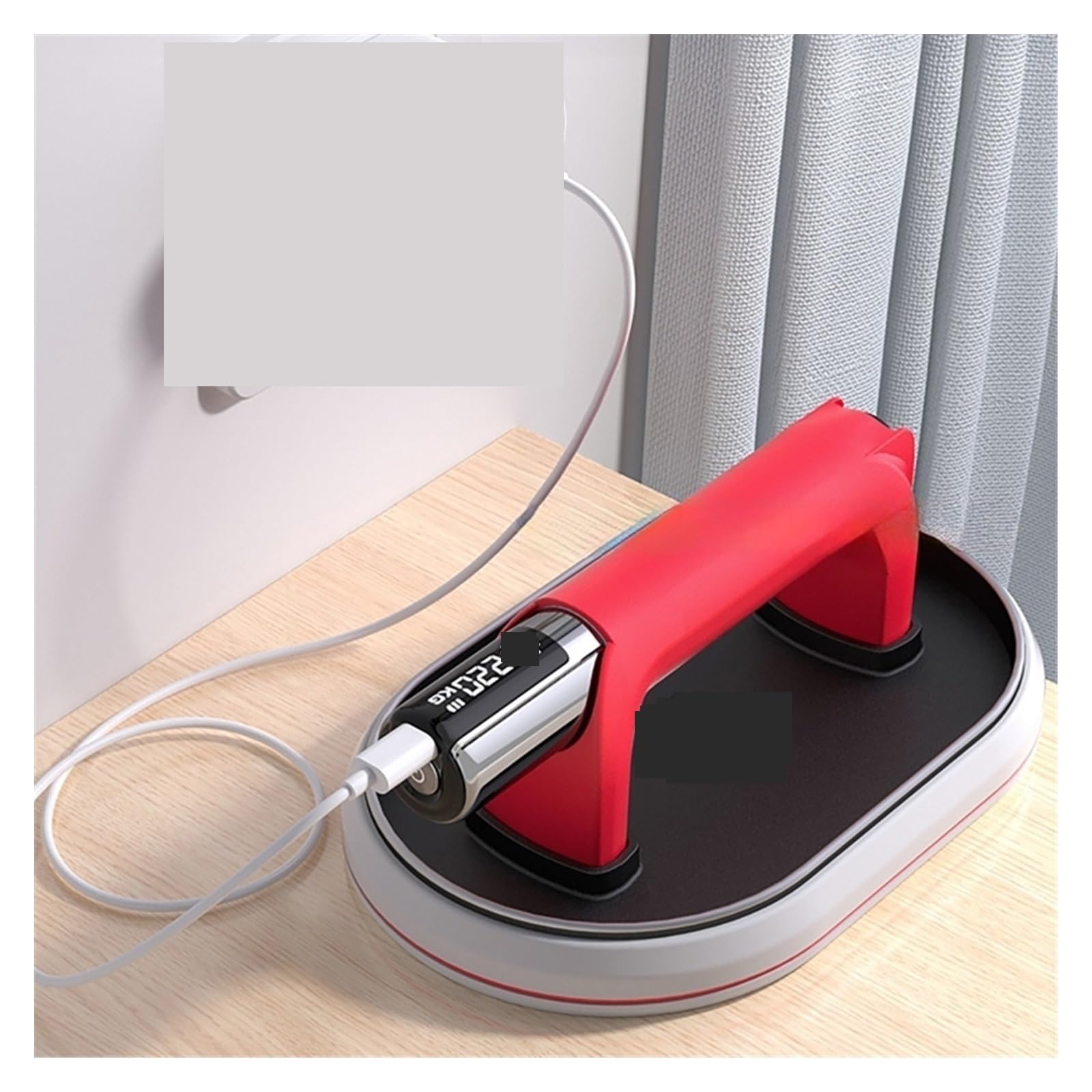 Ventosas, Ventosa Eléctrica De Vacío Con Pantalla Inteligente 2000 MAh, Elevador Baldosas Granito Y Vidrio Alta Resistencia, Ventosas Elevación Manual 200 Kg