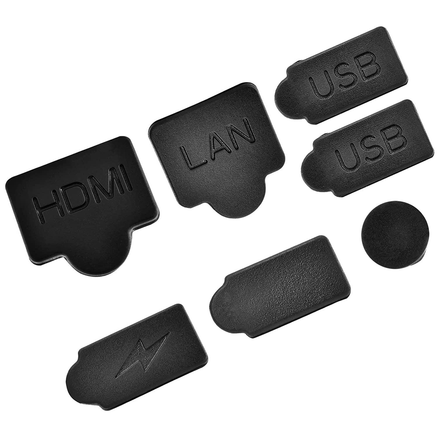 PSS PS5 Silicone Dust Plugs, Dust Proof Kit , USB HDMI Interface Anti-dust Cover Dustproof Plug for PS 5 Disk/Digital Console