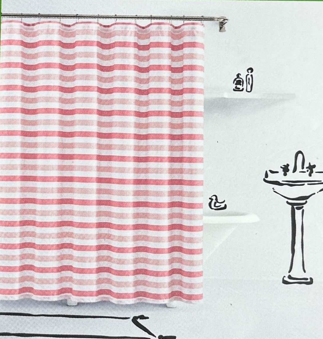 Cortina De Ducha Boho 180x200 Cm Con Estampado Abstracto De Sol, Montañas Y Hojas. Impermeable, Incluye 12 Ganchos Y Es Lavable.