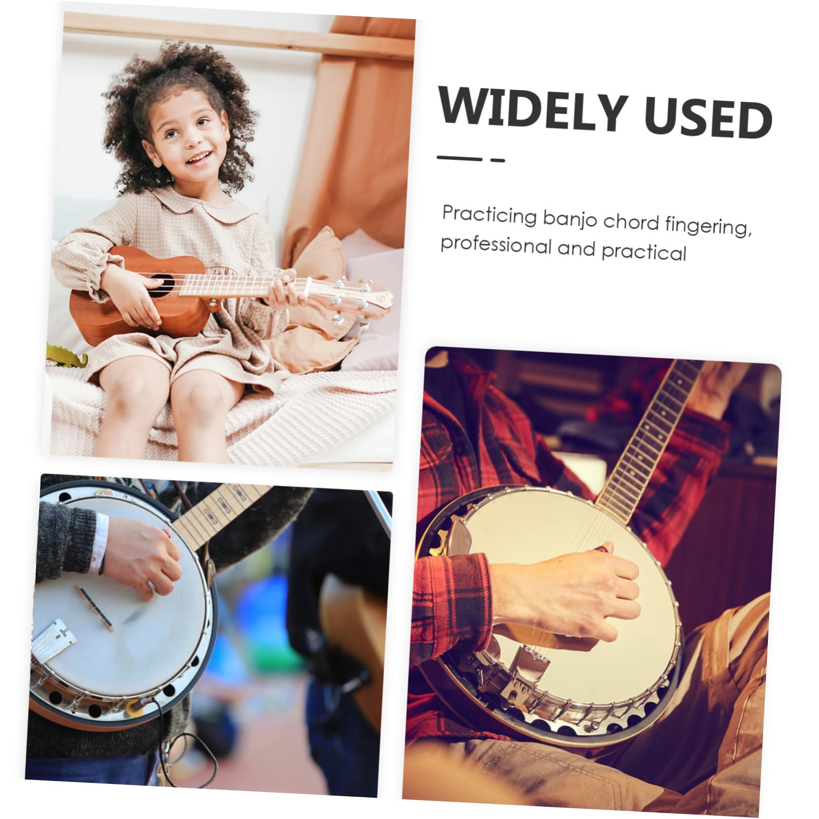 BESPORTBLE Banjo Chord Poster Chart for Beginners Durable Coated Banjo Chord Chart for Easy Practice and Music Theory Skills