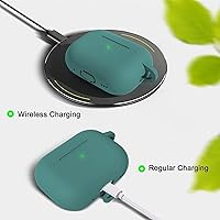 Vista 129 de Funda para AirPods Pro con kit de limpieza, funda de silicona suave para Apple AirPod Pro de 1ª/2ª generación, accesorios de funda AirPods Pro/Pro 2